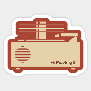 Hi Fidelity Stacking Turntable Sticker